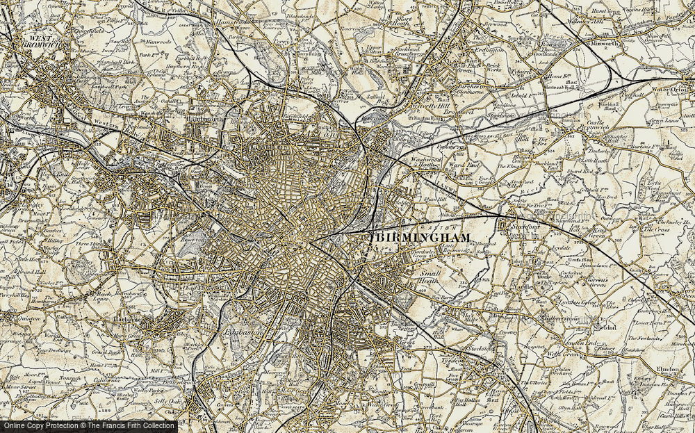 Old Map of Vauxhall, 1902 in 1902