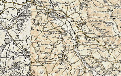 Old map of Vellow in 1898-1900
