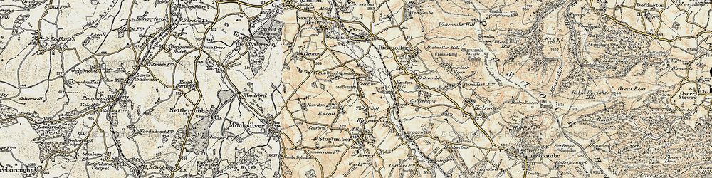 Old map of Vellow in 1898-1900