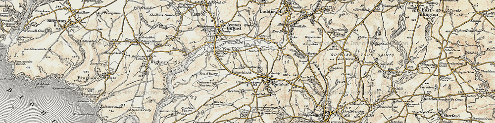 Old map of Venn in 1899
