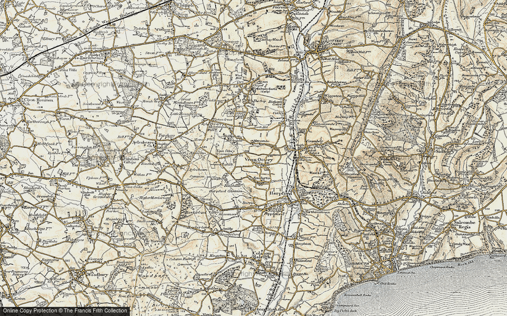 Old Map of Venn Ottery, 1899 in 1899