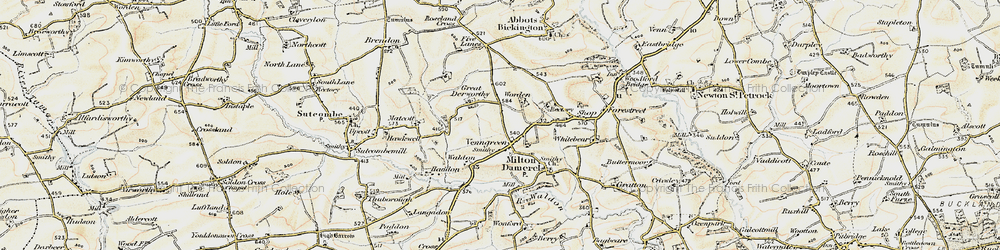 Old map of Venngreen in 1900