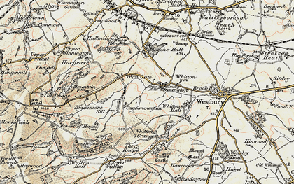 Old map of Vennington in 1902