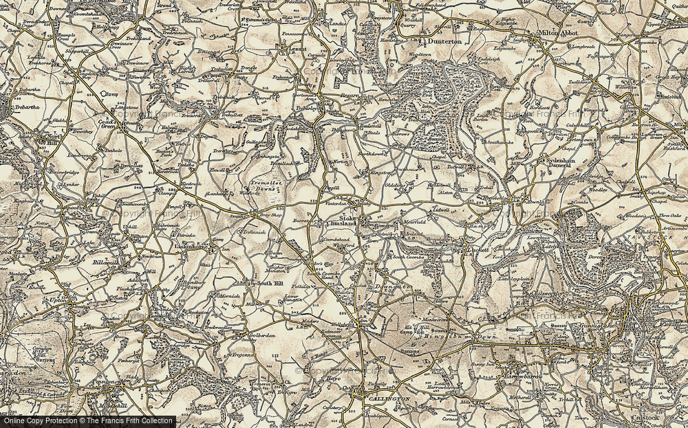 Old Map of Venterdon, 1899-1900 in 1899-1900