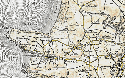 Old map of Vention in 1900