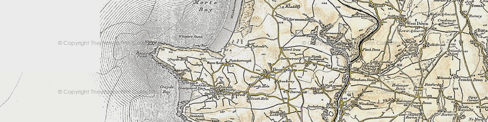 Old map of Vention in 1900