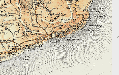 Old map of Ventnor in 1899