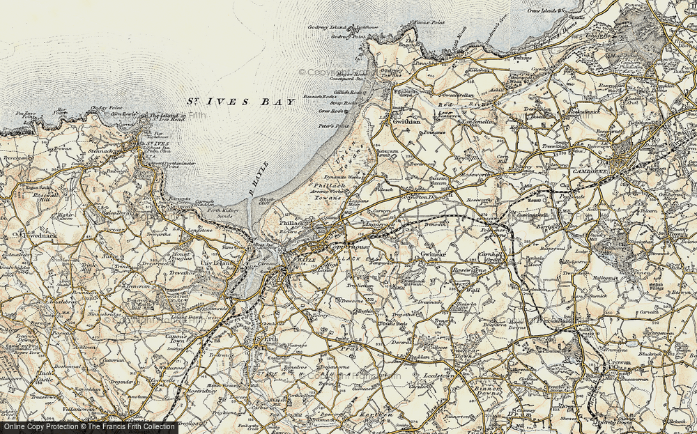 Old Map of Ventonleague, 1900 in 1900