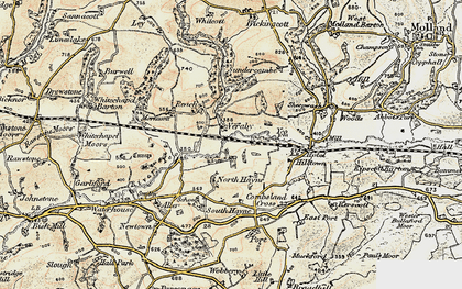 Old map of Veraby in 1900