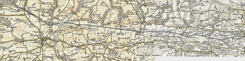 Old map of Veraby in 1900