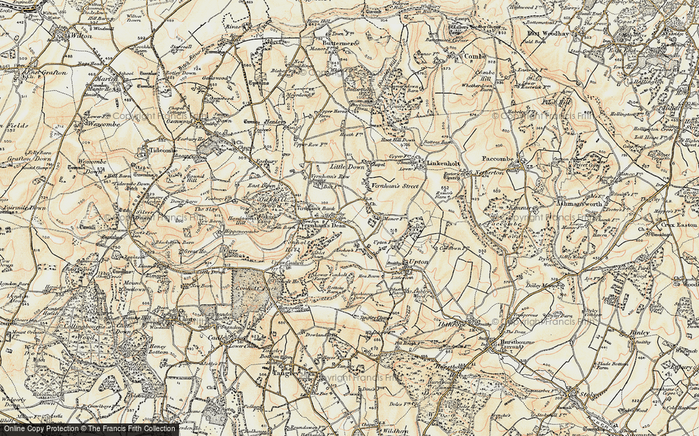 Old Map of Vernham Dean, 1897-1900 in 1897-1900