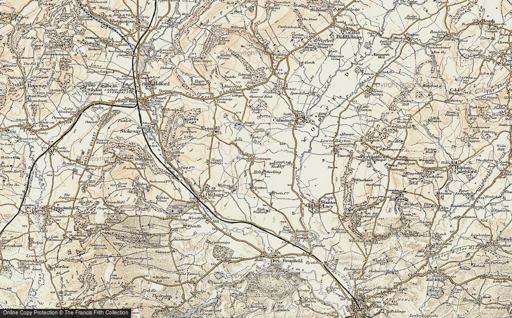 Old Map of Vernolds Common, 1901-1903 in 1901-1903