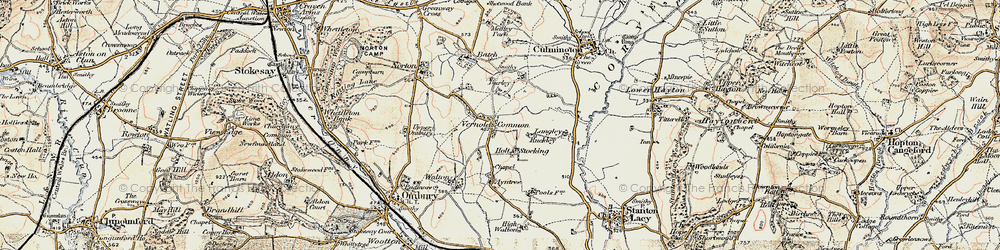 Old map of Langley in 1901-1903