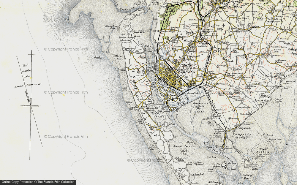 Old Map of Vickerstown, 1903-1904 in 1903-1904