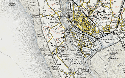 Old map of Vickerstown in 1903-1904