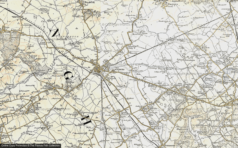 Old Map of Victoria Park, 1898 in 1898