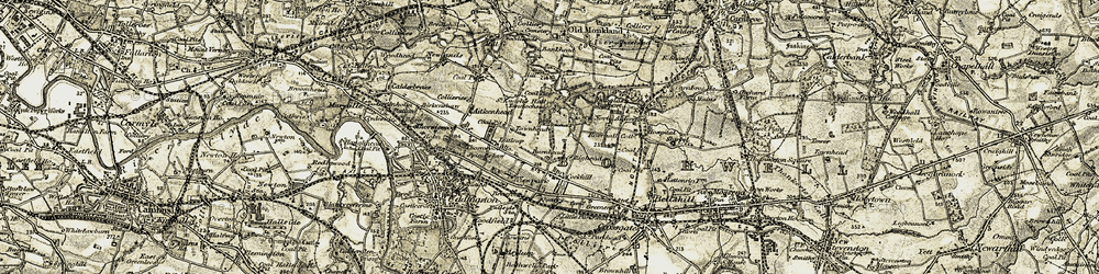 Old map of Viewpark in 1904-1905