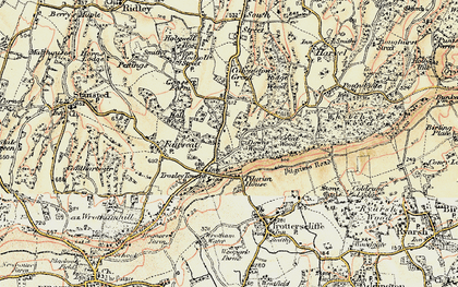 Old map of Vigo Village in 1897-1898