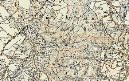 Old map of Village, The in 1897-1909