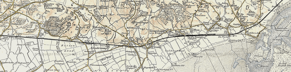Old map of Vinegar Hill in 1899-1900