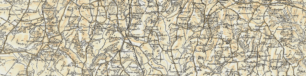 Old map of Beestons in 1898