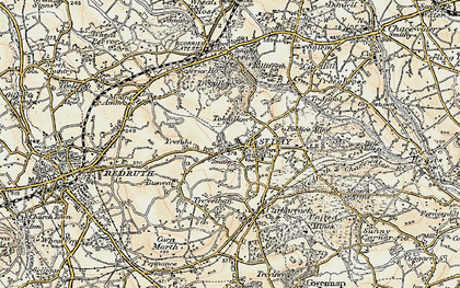 Old map of Vogue in 1900