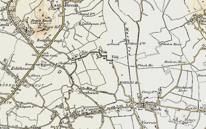 Old map of Vole in 1899-1900