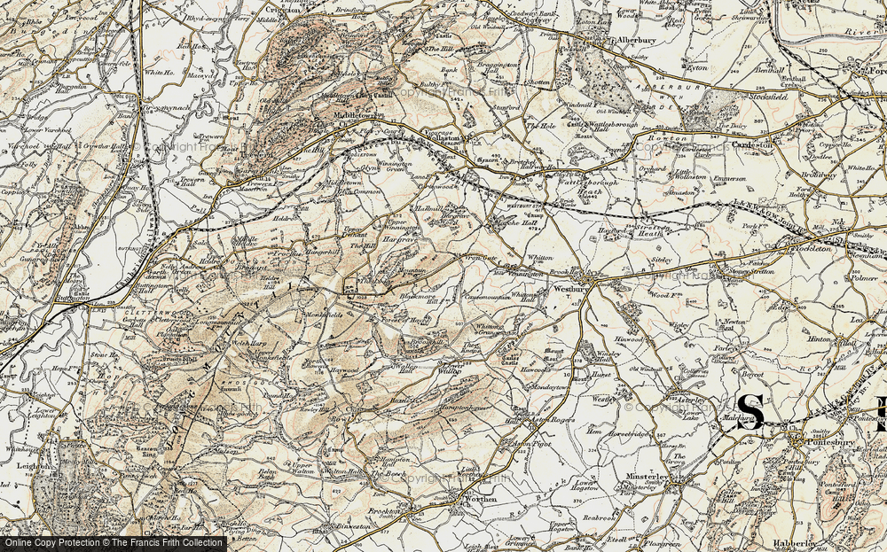 Old Map of Historic Map covering Broomhill in 1902