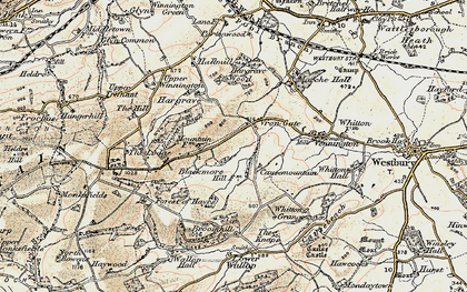 Old map of Broomhill in 1902