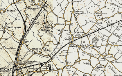 Old map of Waddicar in 1902-1903