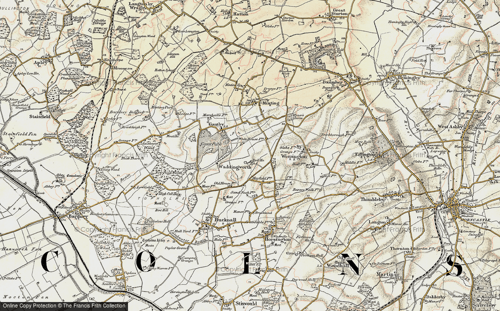 Old Map of Waddingworth, 1902-1903 in 1902-1903