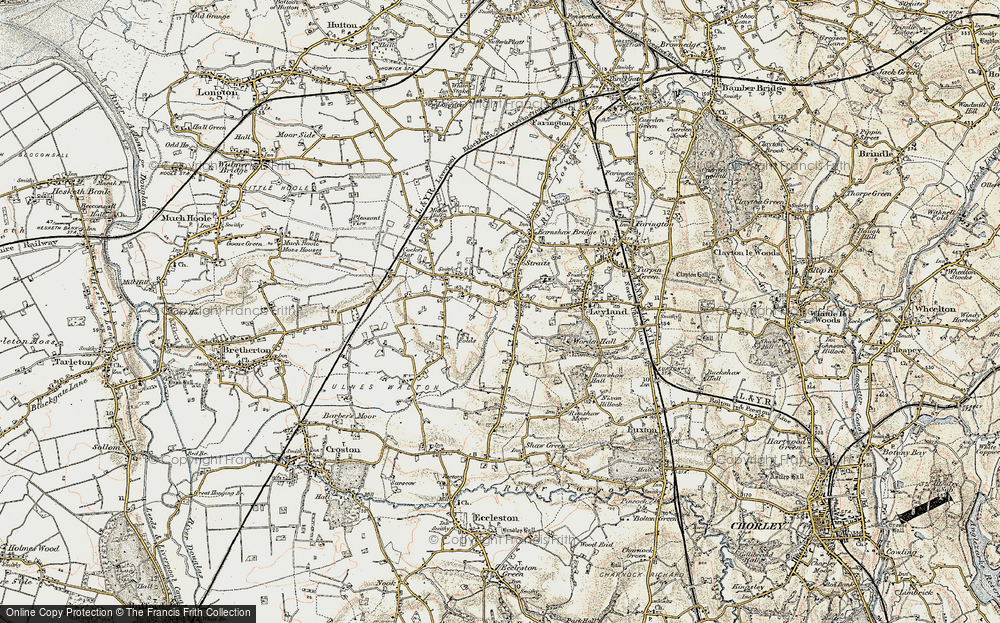 Old Map of Wade Hall, 1903 in 1903