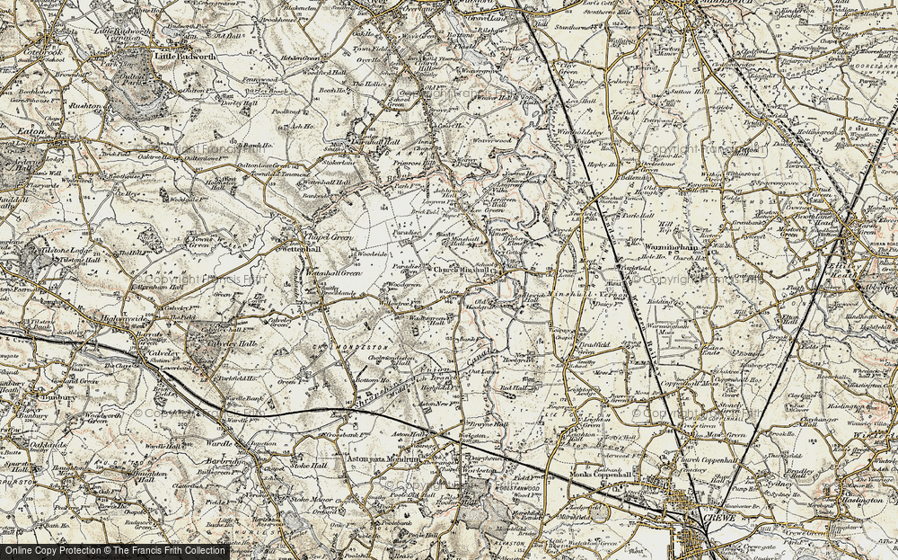 Old Map of Wades Green, 1902-1903 in 1902-1903