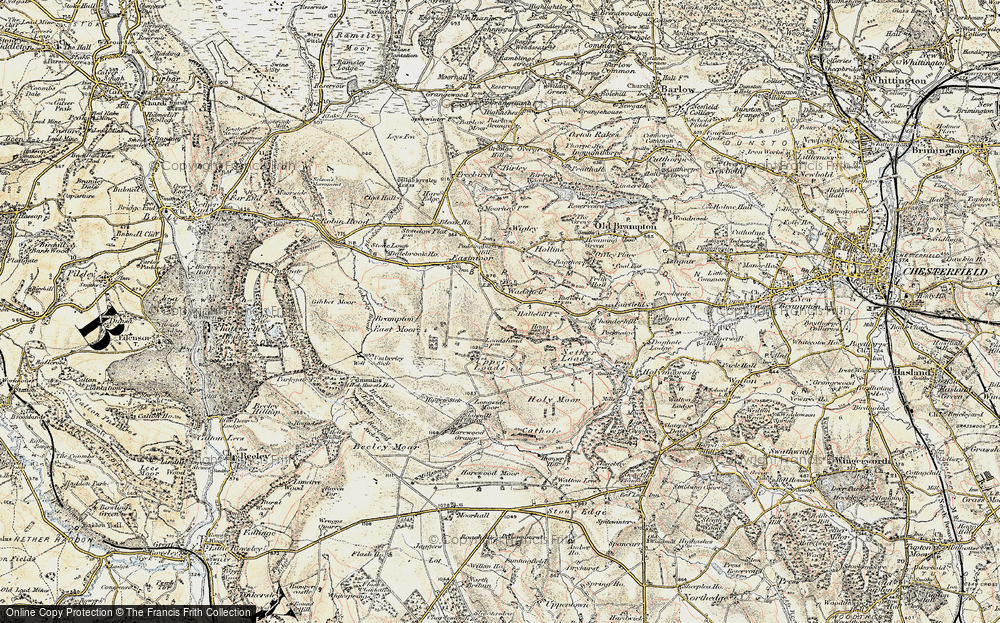 Old Map of Wadshelf, 1902-1903 in 1902-1903