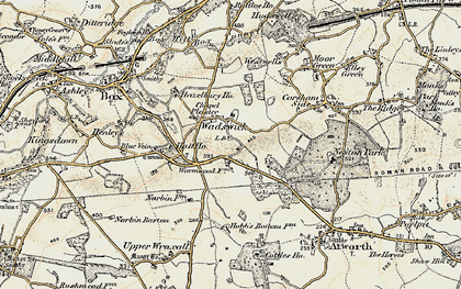 Old map of Wadswick in 1899