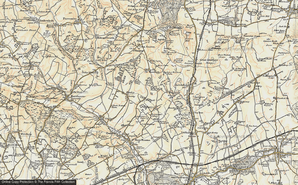 Old Map of Wadwick, 1897-1900 in 1897-1900