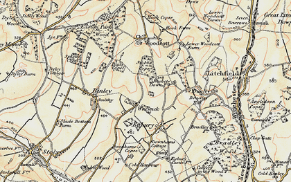 Old map of Wadwick in 1897-1900