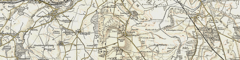 Old map of Wadworth in 1903