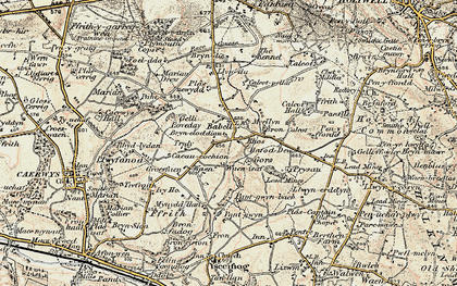 Old map of Waen in 1902-1903