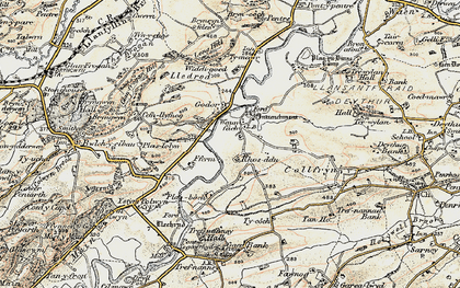 Old map of Ty-mawr in 1902-1903
