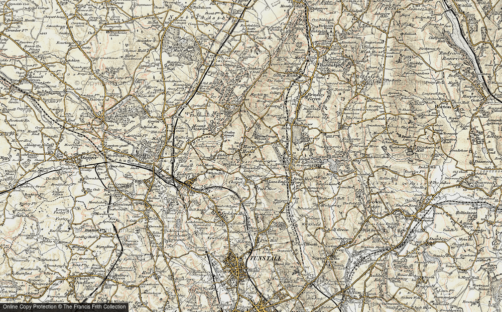 Old Map of Wain Lee, 1902-1903 in 1902-1903