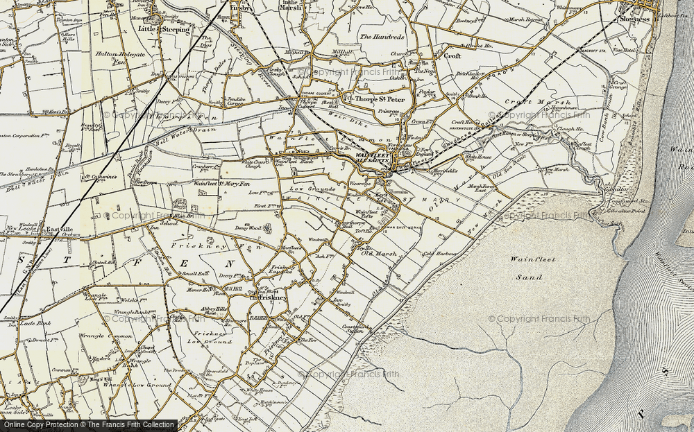 Old Map of Wainfleet Tofts, 1901-1903 in 1901-1903