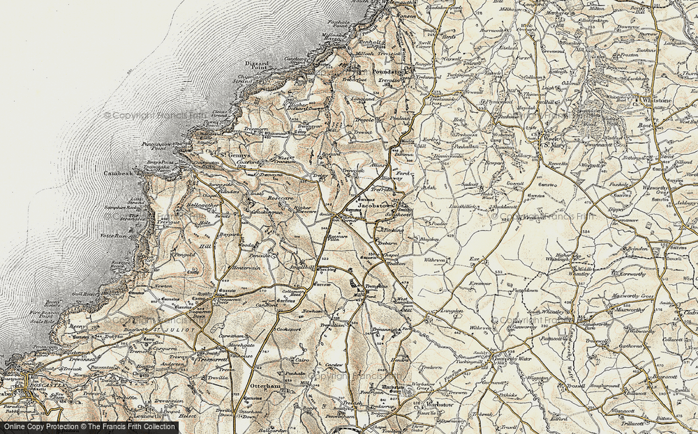 Old Map of Wainhouse Corner, 1900 in 1900