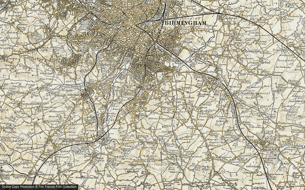 Old Map of Wake Green, 1901-1902 in 1901-1902