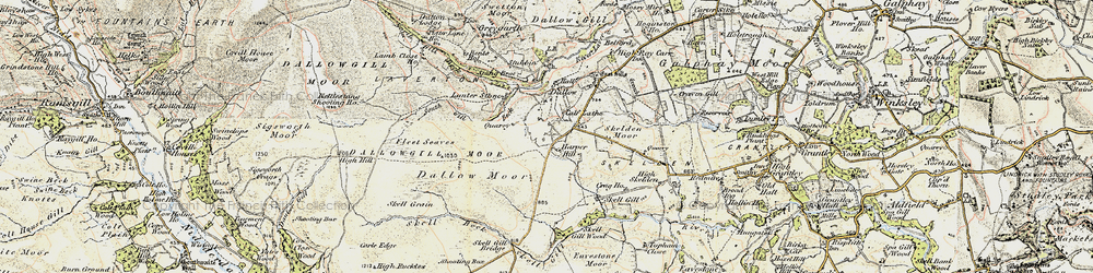 Old map of Wake Hill in 1903-1904
