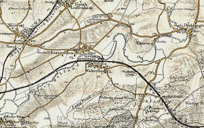 Old map of Wakerley in 1901-1903