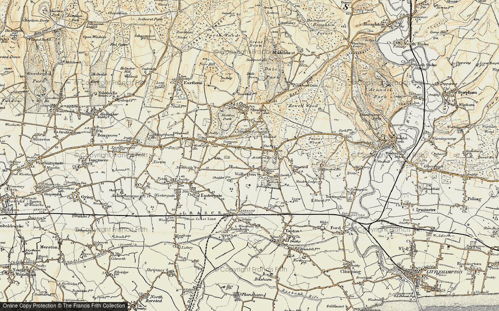 Old Map of Walberton, 1897-1899 in 1897-1899