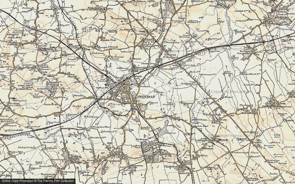Old Map of Walcot, 1897-1899 in 1897-1899