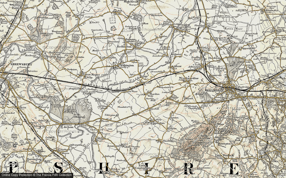 Old Map of Walcot, 1902 in 1902