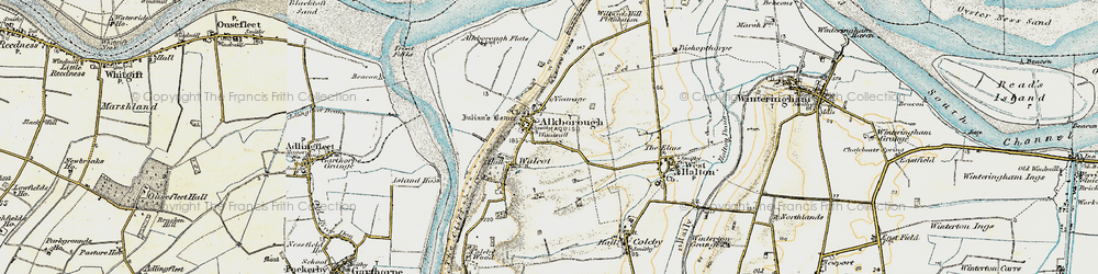 Old map of Walcot in 1903